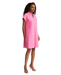 Jones New York Women's Short-Sleeve Collared V-Neck Dress