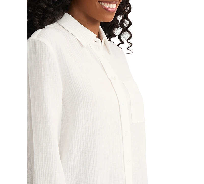 Jones New York Women's Long-Sleeve Button Down Shirt