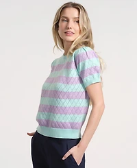 Isaac Mizrahi Women's Balloon Short-Sleeve Knitted Sweater