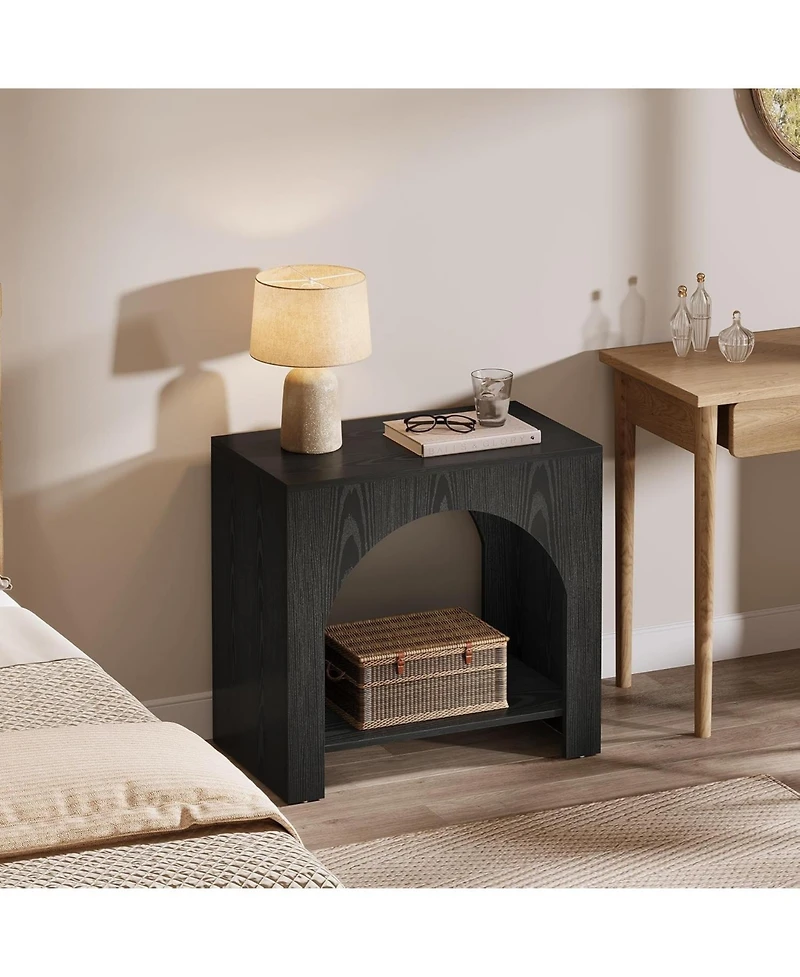 Tribesigns Nightstand with Storage, Large Bed Side Table for Bedroom, 1PCS