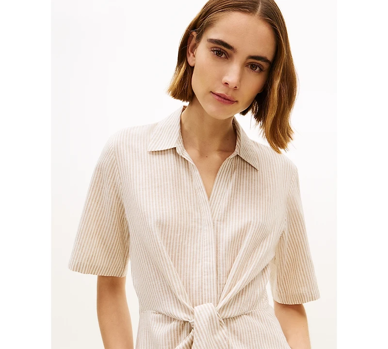 Tommy Hilfiger Women's Belted Midi Dress