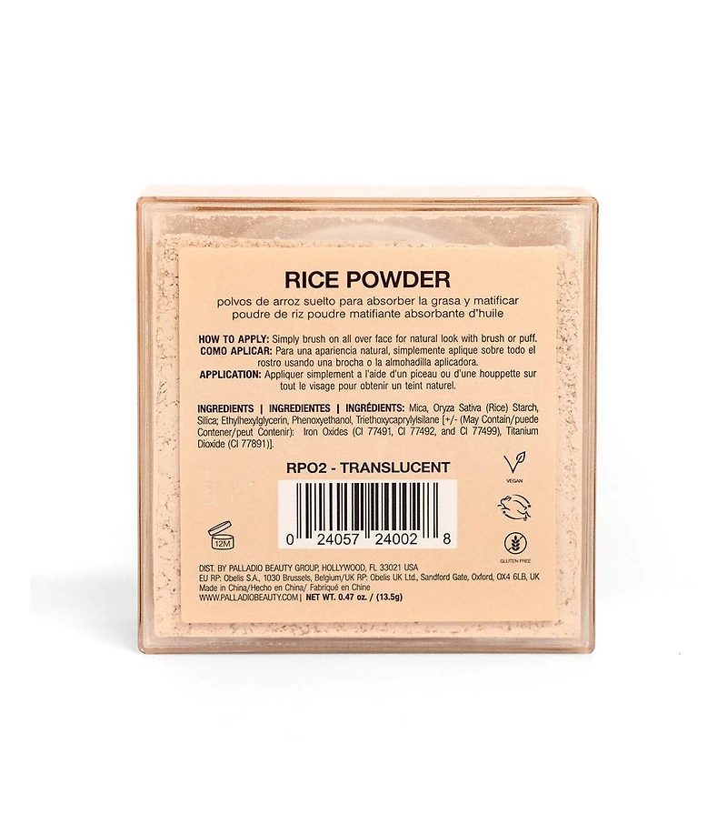 Palladio Rice Powder - 0.60 oz