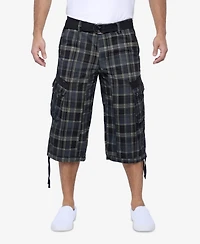 X-Ray Men's Belted 18" Inseam Below Knee Long Cargo Shorts