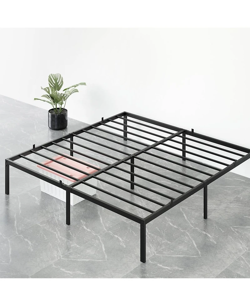 gaomon Full Metal Platform Bed Frame Heavy Duty Quiet Storage Slats No Box Spring Kid Friendly