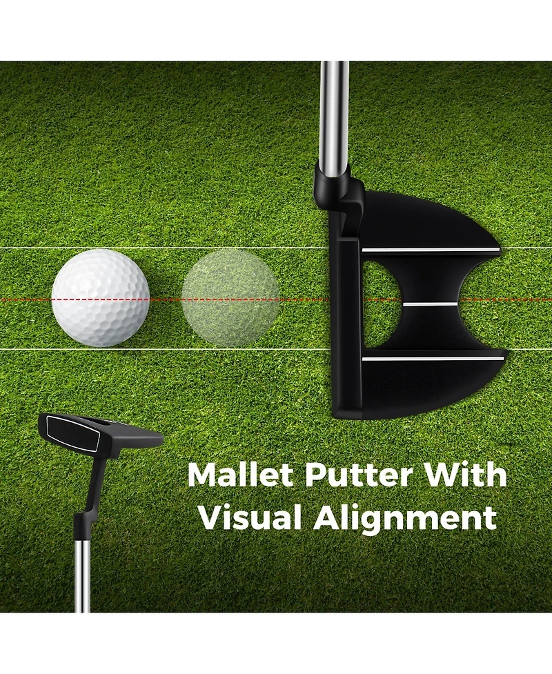 Mecale Men s Left-Handed Complete Golf Club Set with Stand Bag, Lightweight & Portable