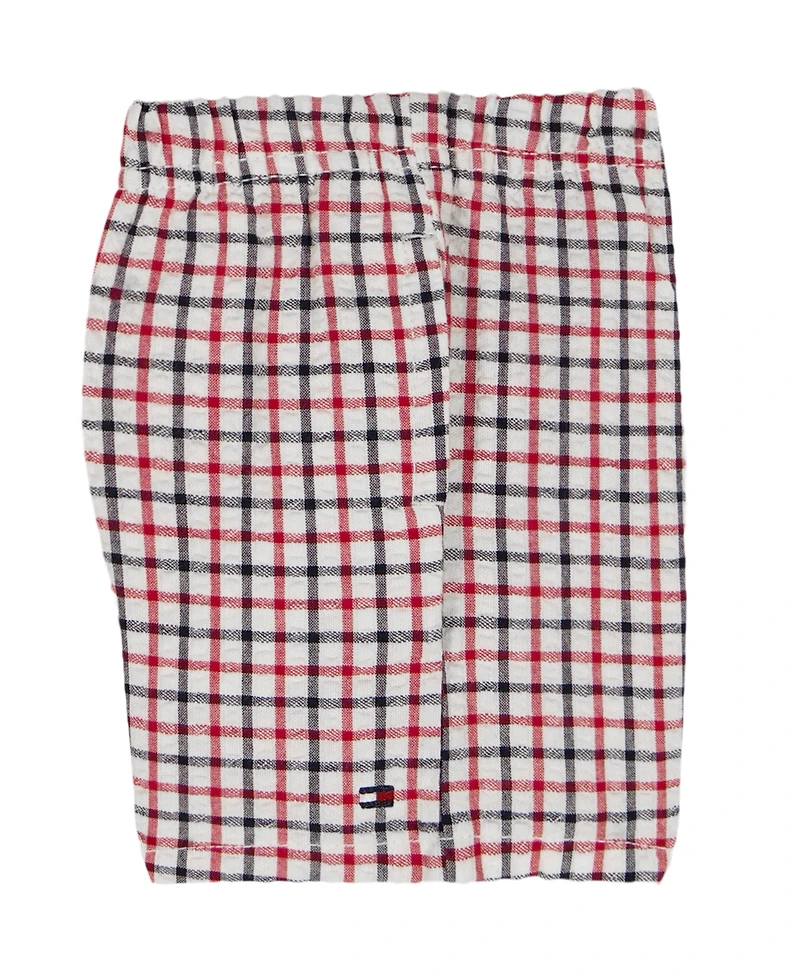 Tommy Hilfiger Baby Boys' Seersucker Check Cabana Shirt and Shorts, 2-Piece Set