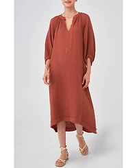 Ocean+Main Women's Gauze Dress with Pockets
