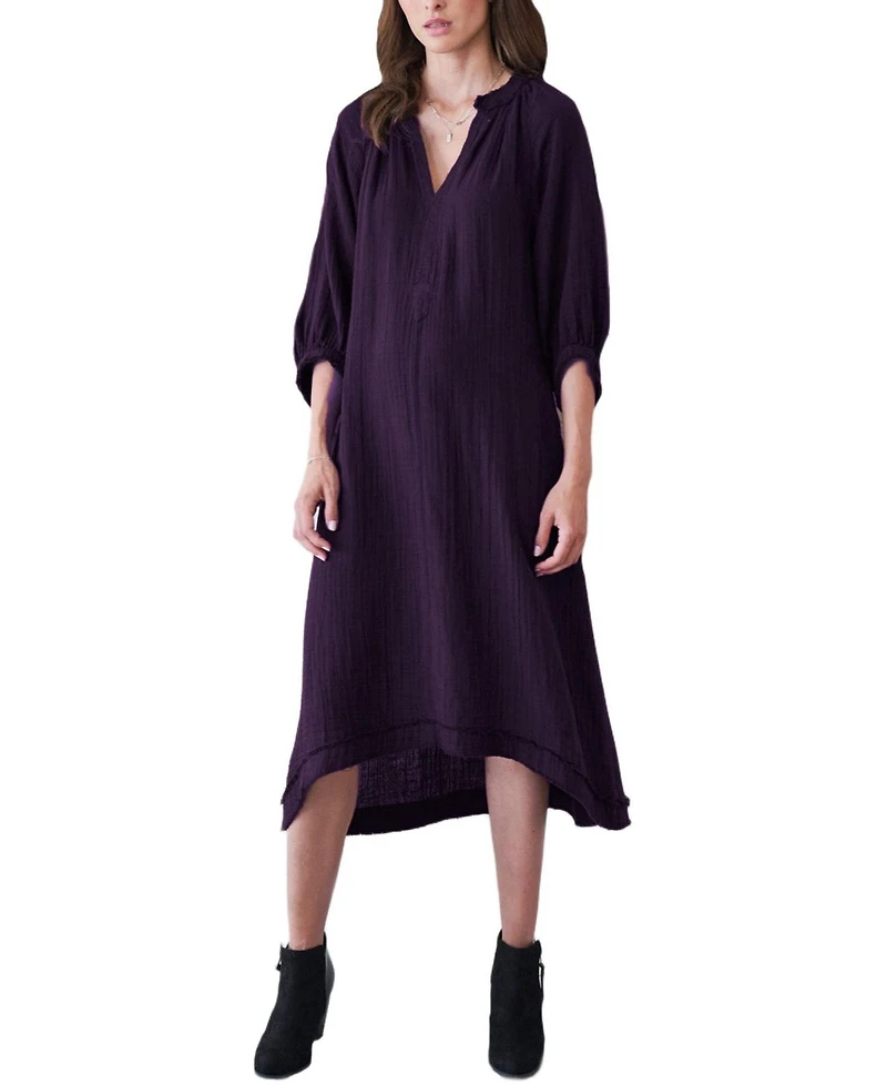 Ocean+Main Women's Gauze Dress with Pockets