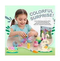 Sperric Easter Unicorn Hatching Eggs, 6 Pack Pre-Filled Easter Egg Toys, Surprise Growing Unicorn Chicken & Bunny Egg Toy