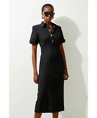 Karen Millen Women's Techno Shirt Dress