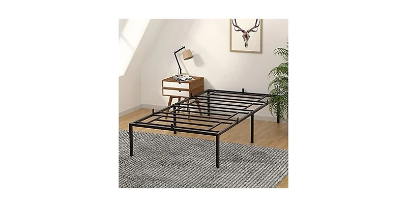 gaomon Twin Metal Platform Bed Frame with Storage Steel Slats No Box Spring Mattress Foundation Easy To Assemble