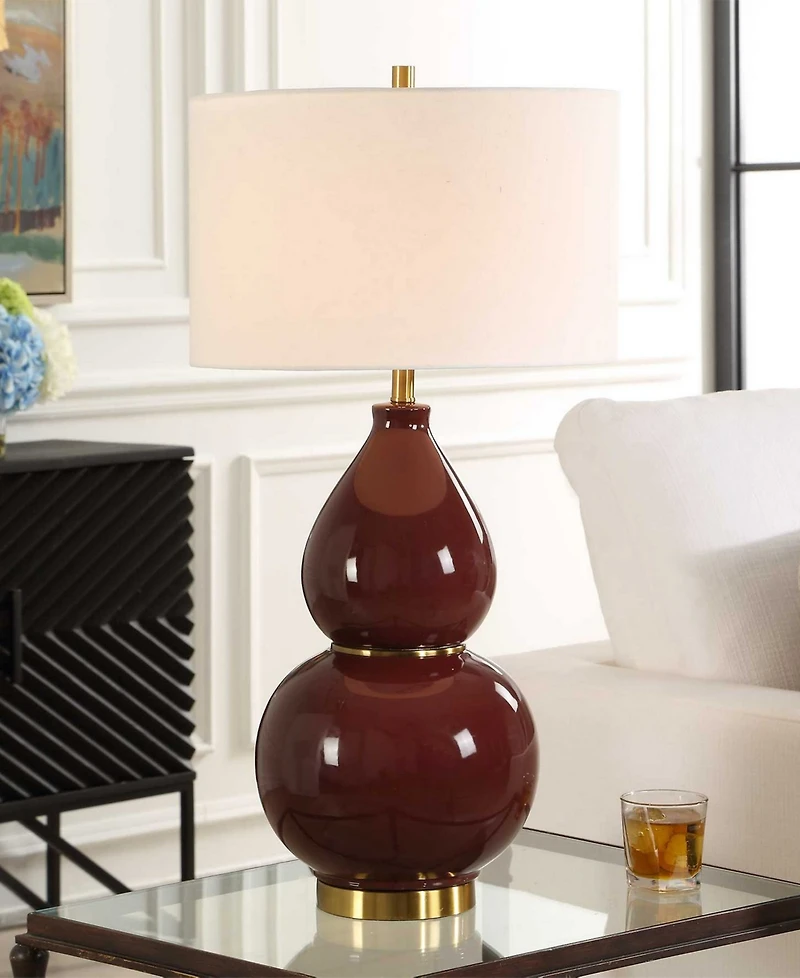 Uttermost Gourd 30.5" Ceramic Table Lamp