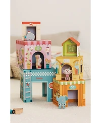 Bababoo and friends Tower House Stacking Game