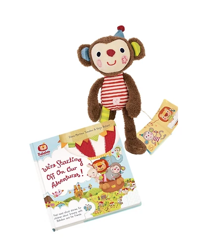 Bababoo and friends Yuki Monkey Adventures Book & Plush Set