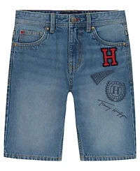 Tommy Hilfiger Boys' 2T-7 Varsity Regular Fit Denim Shorts