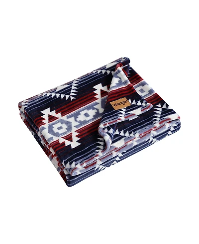 Wrangler Jericho Printed Plush Throw, 70" X 50"
