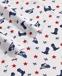 Wrangler Boots N Hats Bow Stars Microfiber 3-Pc. Sheet Set, Twin