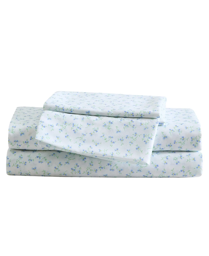 Betsey Johnson Ballet Floral Printed Microfiber -Pc. Sheet Set