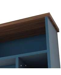 Streamdale Furniture Entertainment Center with Bookshelves & Electric Fireplace for TVs up to 80