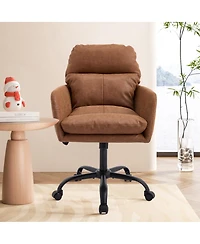 Streamdale Office chair, artificial leather, Black base, adjustable height