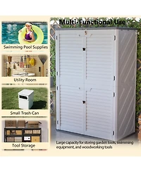 Streamdale Furniture Streamdale Rust Proof Resin Garden Equipment Storage - Weatherproof, Spacious, Uv Resistant