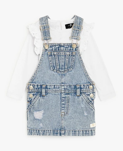 7 For All Mankind Baby Girls 2-Piece T-Shirt and Jumper Set