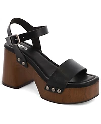 Mia Women's Electrah Flared Ankle-Strap Platform Casual Sandals