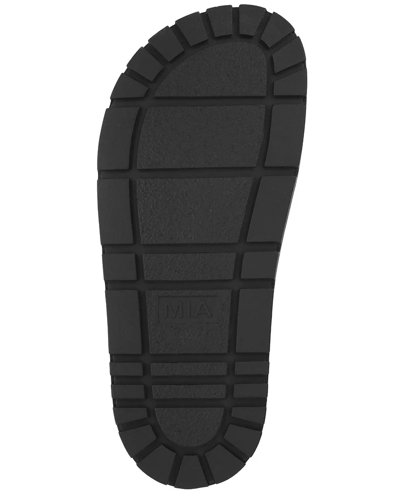 Mia Women's Geri Buckle Platform Thong Sandals