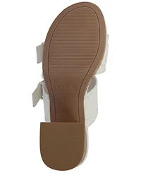 Mia Women's Woven Raffia Platform Dress Sandals