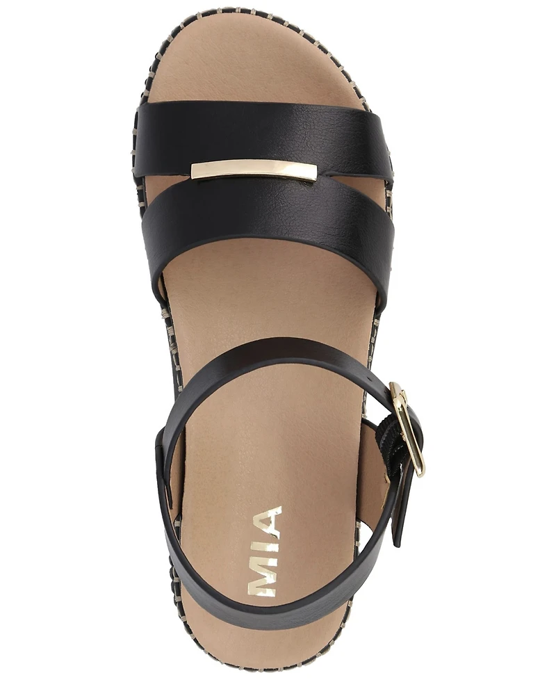 Mia Women's Jacklyn Ankle Strap Flatform Casual Sandals