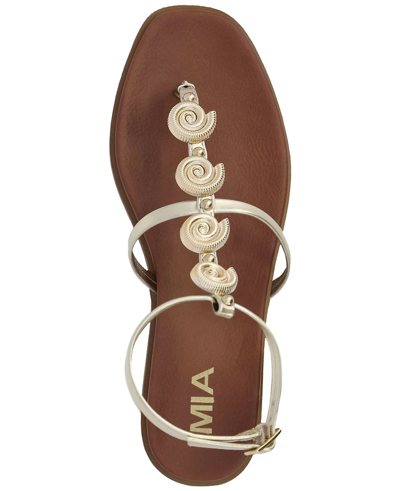 Mia Women's Dorcie Slip-On Gladiator Flat Sandals