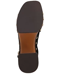 Mia Women's Eudora Studded Crisscross Square-Toe Platform Casual Sandals