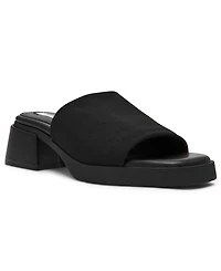 Steve Madden Women's Lucee Block Heel Slide Sandals