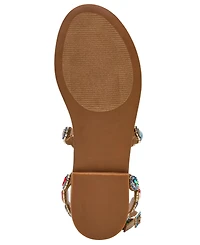 Steve Madden Women's Tawnie Gemstone Round Toe Flat Sandals
