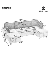 Streamdale Furniture Sectional Sofa