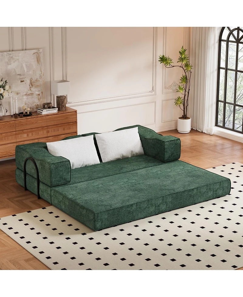 Streamdale Furniture King Size Folding Sofa Bed with 2 Pillows