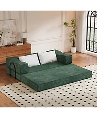 Streamdale Furniture King Size Folding Sofa Bed with 2 Pillows