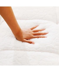 Streamdale Furniture Modern Boneless Couch with Two Circular Throw Pillows, Checkered Design