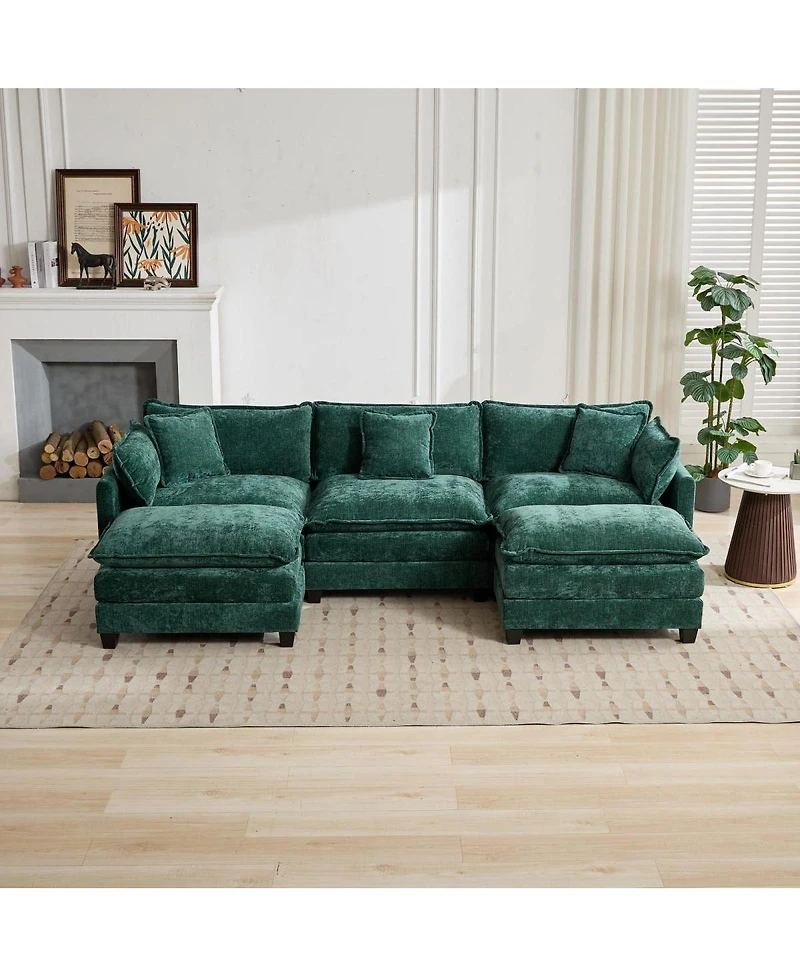 Streamdale Furniture Cloud Couch: Skin-friendly Chenille, Cloud-like Comfort, Modular Design