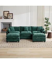 Streamdale Furniture Cloud Couch: Skin-friendly Chenille, Cloud-like Comfort, Modular Design