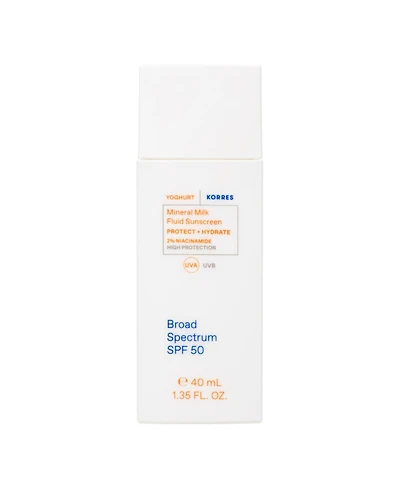 Korres Mineral Milk Fluid Sunscreen Spf 50, 1.35 oz.