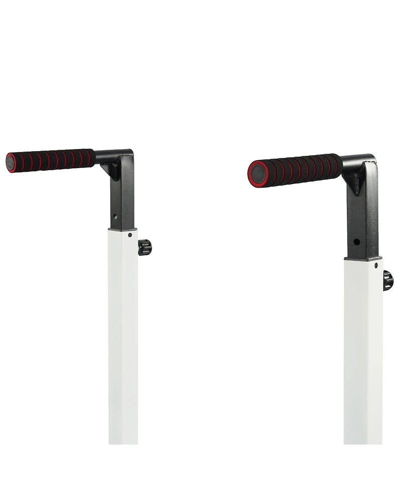 BalanceFrom Dip Stand, Home Gym Exercise Equipment Steel Bar, 500 Pound Capacity, White