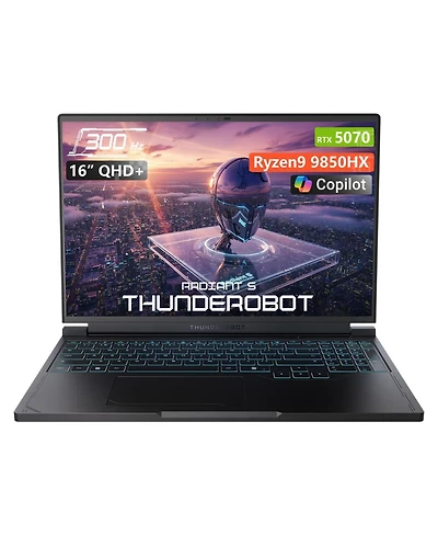 Thunderobot Radiant S 16 Gaming Laptop 16" Wqxga Non-touch 300Hz Amd Ryzen 9 9850HX Nvidia GeForce Rtx 5070 32GB DDR5 2TB Ssd Windows 11 Home