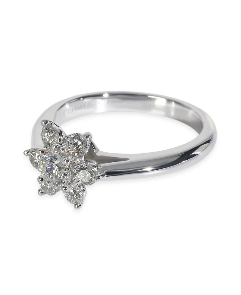 Pre-Owned Tiffany & Co Platinum Diamond Flower Ring