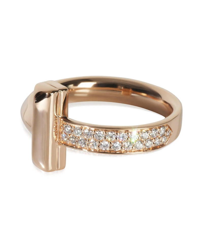 Pre-Owned Tiffany & Co Rose Gold Diamond Tiffany T T1 Ring