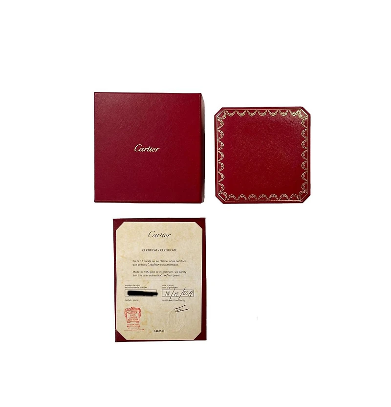 Pre-Owned Cartier 3-Tone Gold Diamond Trinity Lariat Necklace