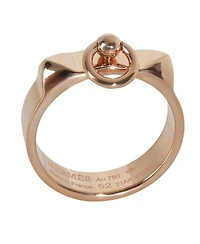 Pre-Owned Hermes Rose Gold Small Model Collier de Chien Ring