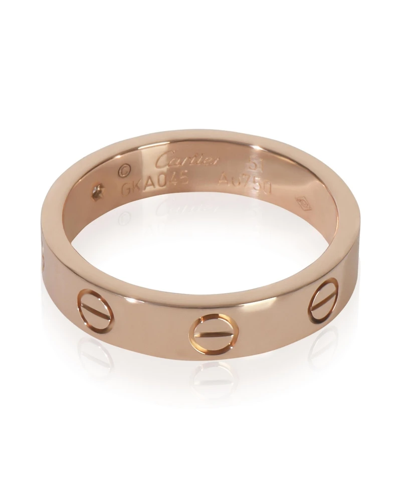 Pre-Owned Cartier Rose Gold Diamond Small Model Love Ring