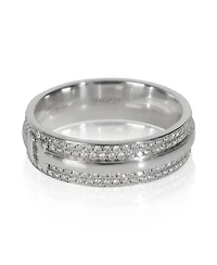 Pre-Owned Tiffany & Co White Gold Diamond Tiffany T Wide Ring