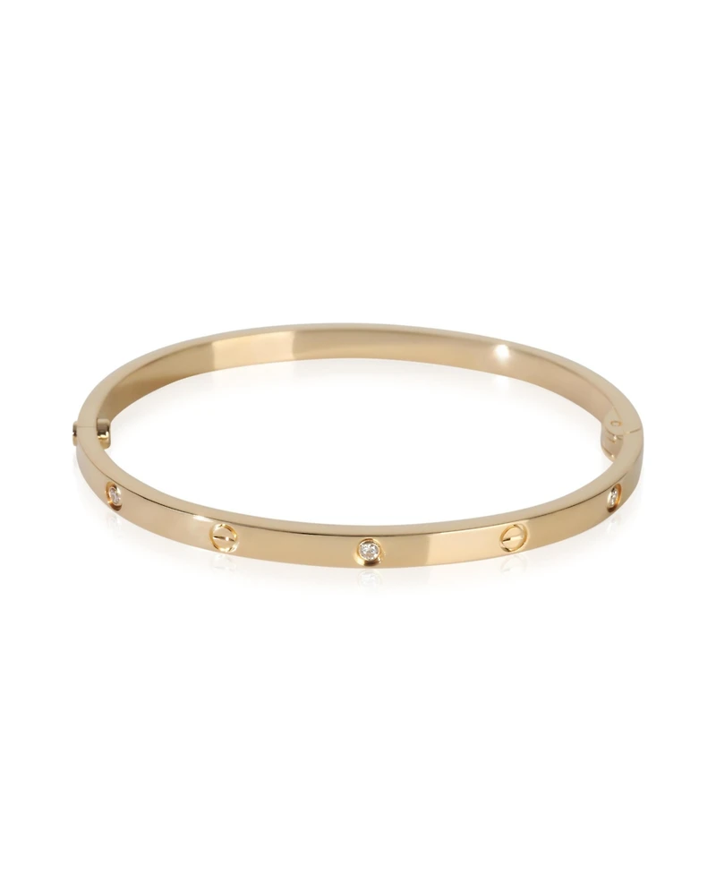Pre-Owned Cartier Yellow Gold Diamond Small Model Love Bracelet
